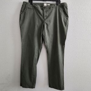 A New Day Olive Color Stretch Pants Size 18 💖